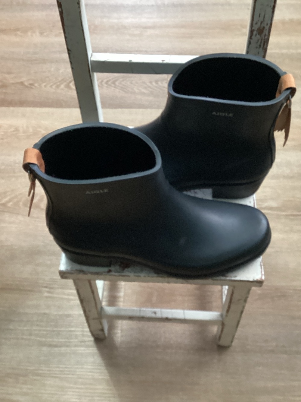 Aigle Myrica Bottil Women’s Ankel Rain Boots Sz 39/US 8 Heels 1.5 Inches